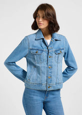 Damska Kurtka Jeansowa Lee Rider Jacket Blending Out 112364112